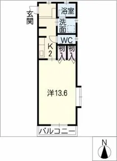 ラヴェニール【1階】の間取り
