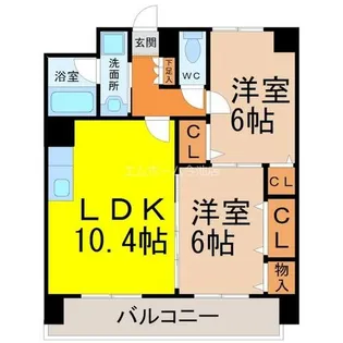 レージュ幸心【3階】の間取り