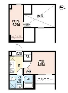 グラシア【1階】の間取り