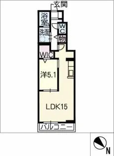アヴァンセ南大高【1階】の間取り