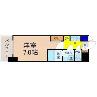 S-RESIDENCE茶屋ヶ坂(エスレジデンス)【4階】の間取り
