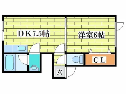 シャトージェミニ北広島【205号室】の間取り