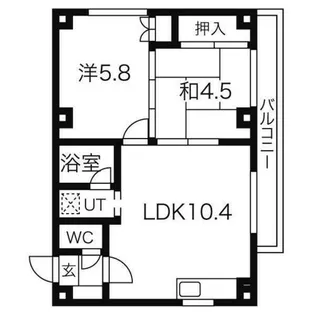 エスポワールハイム【202号室】の間取り