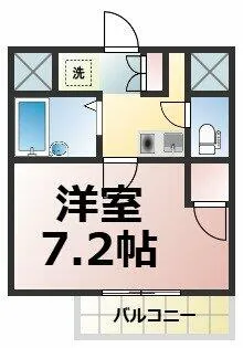 クレアール千賀【402号室】の間取り