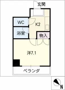 サンライズ吹上【7階】の間取り