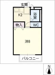 サンリバティⅡ【2階】の間取り