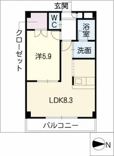 セントレアコート【2階】の間取り