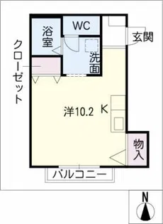 サン・friends東大久手【2階】の間取り