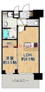 プレサンス大正エミナンス【14階】の間取り