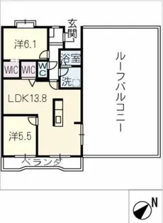 マミーナ1号館【4階】の間取り