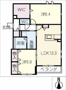 YOUR MAISON MISUGI【2階】の間取り