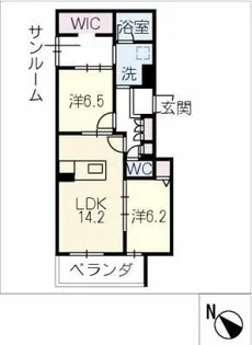 プレミアス【3階】の間取り