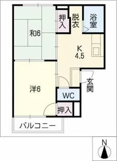 ウェスランドHIRO【1階】の間取り