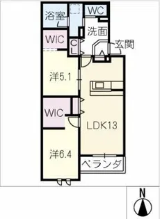 トリアスルミネ【2階】の間取り