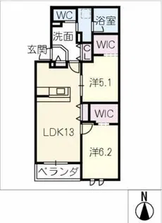 トリアスルミネ【3階】の間取り