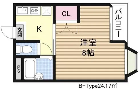 TARO淡路【2階】の間取り