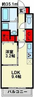 アヴァンセ井堀【1階】の間取り
