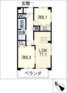 CELSUS【3階】の間取り