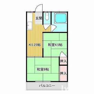 第2吉田文化【2階】の間取り