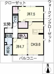 Cerfeuil A【1階】の間取り