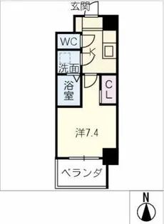 Brick Kamejima【5階】の間取り