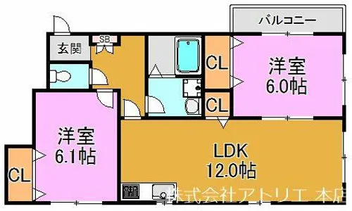 リベルタエテルナ【3階】の間取り