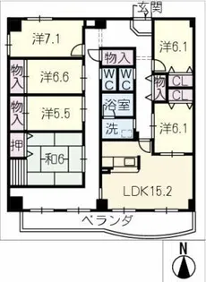 ティアラ鶴見【9階】の間取り