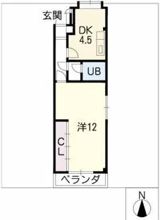 サンハイツナカヰ【1階】の間取り