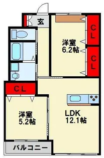 サンモール【2階】の間取り