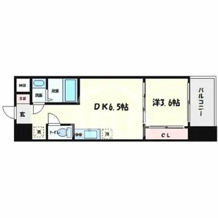 セレニテ北久宝寺【8階】の間取り