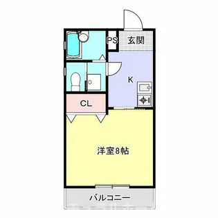 レインボウハイム【2階】の間取り