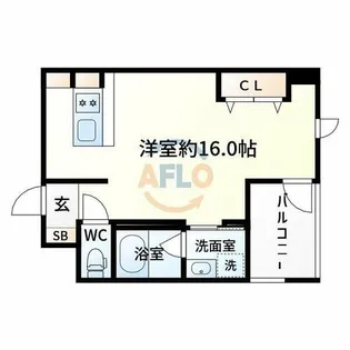グランデージ新大阪【3階】の間取り