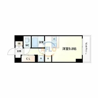 THE MUTUAL 江坂【5階】の間取り