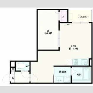 Jack urasato1【3階】の間取り