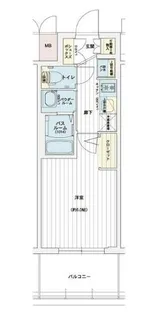 エステムコート名古屋黒川シャルマン【9階】の間取り