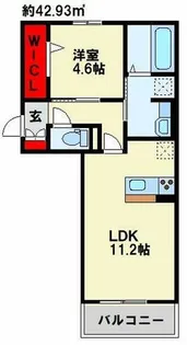 MER行事 A棟【301号室】の間取り