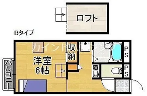 レオパレスロフォス【2階】の間取り