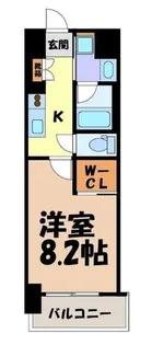 ヒヴィ・カーサ名駅西【2階】の間取り