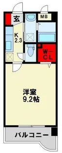 グレイス筒井【2階】の間取り