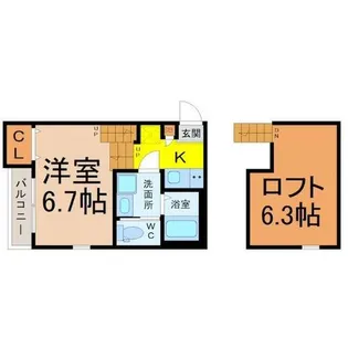 Cupre OSONE(キュプレオオゾネ)【2階】の間取り