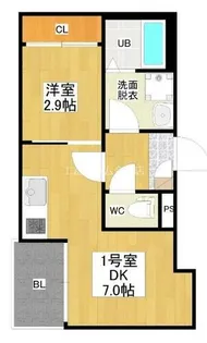 R-SMART 新栄2【1階】の間取り