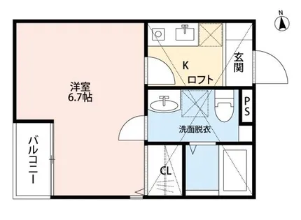 ビルーチェ並木A【2階】の間取り