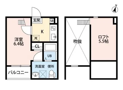 スタートリビングS【2階】の間取り