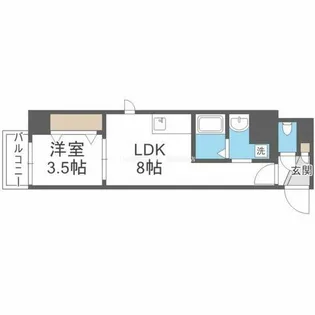 GROOVE今福鶴見【6階】の間取り