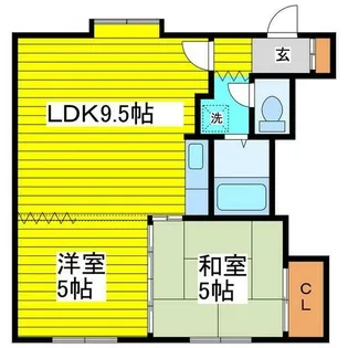 ブリリアント【101号室】の間取り