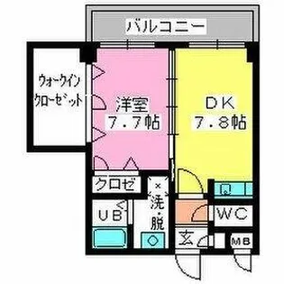 ベイシック大名【1001号室】の間取り