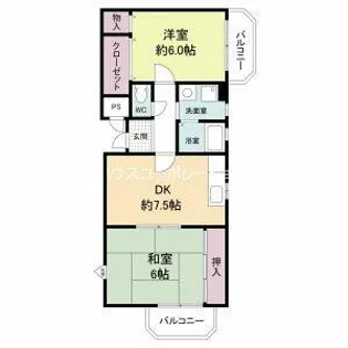 エスポワール武庫之荘北5【2階】の間取り
