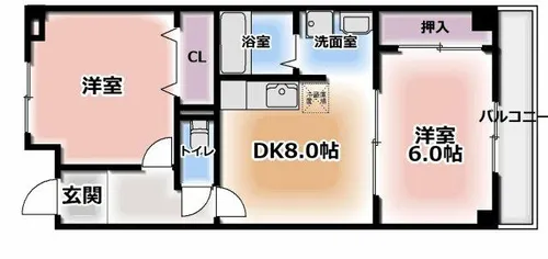 グリーンピア東寝屋川【3階】の間取り