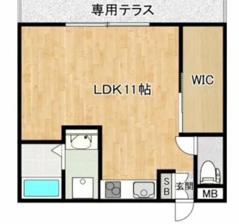 グロワール池田【2階】の間取り