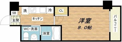セレニテ本町グランデ【14階】の間取り